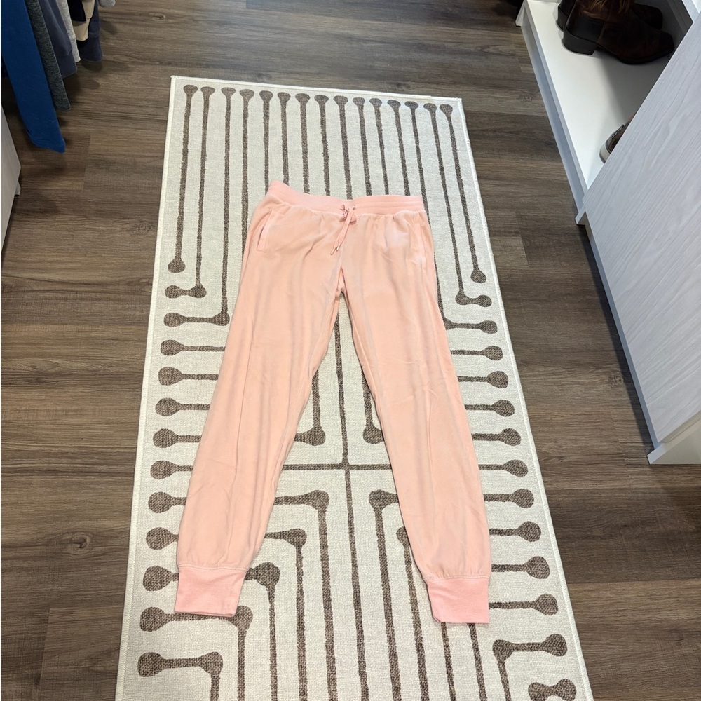 PJ Salvage Light Pink Velour Joggers